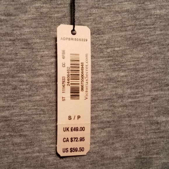 Victoria's Secret grey and red heart sweatshirt - Picture 4 of 4